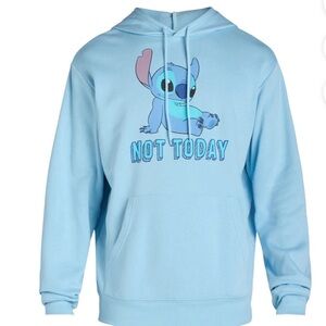 🆕 Disney Stitch Graphic Print Hoodie “Not Today” From Lilo and Stitch Size L